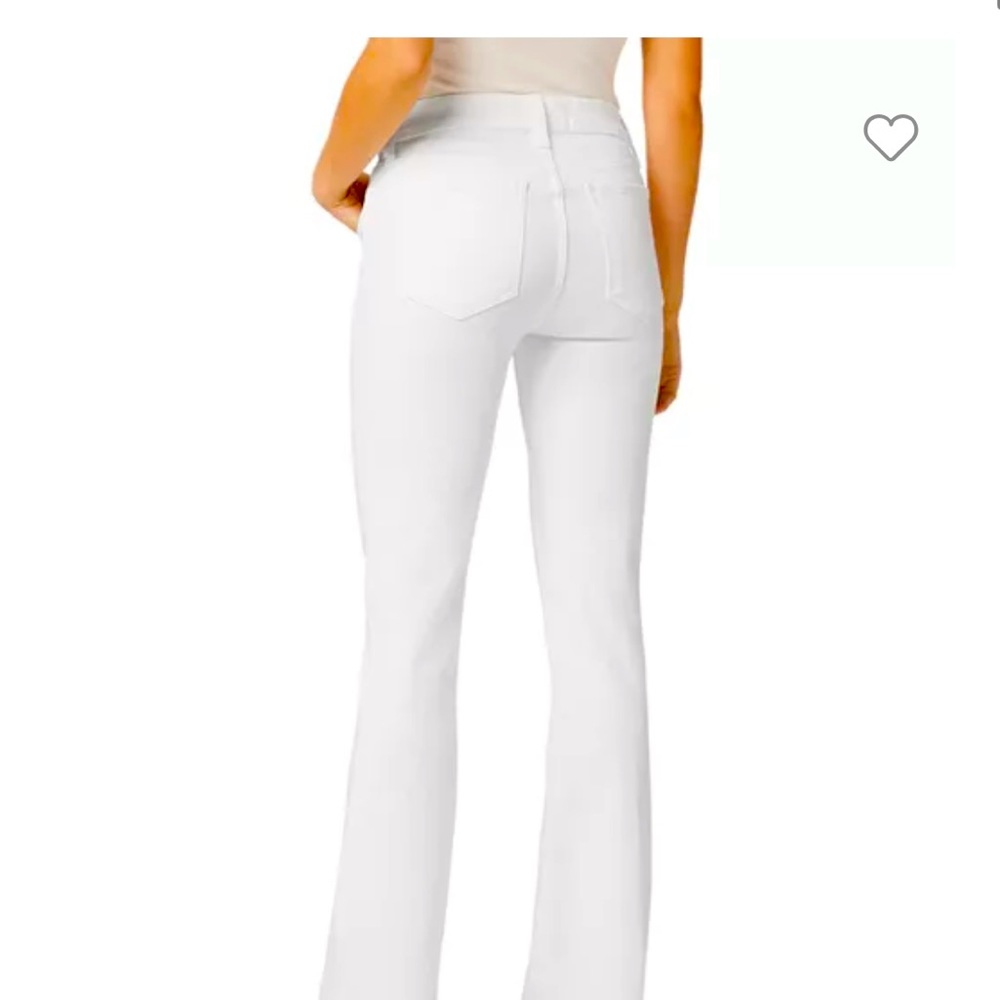 Joe’s white bootcut jeans!